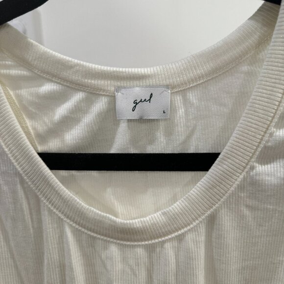 Geel Caresser Tank Top in White Size Large - Picture 4 of 5